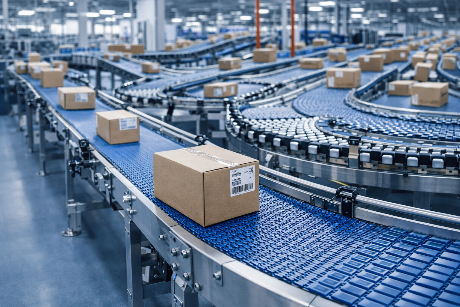 Sistema de bandas para logística y distribución