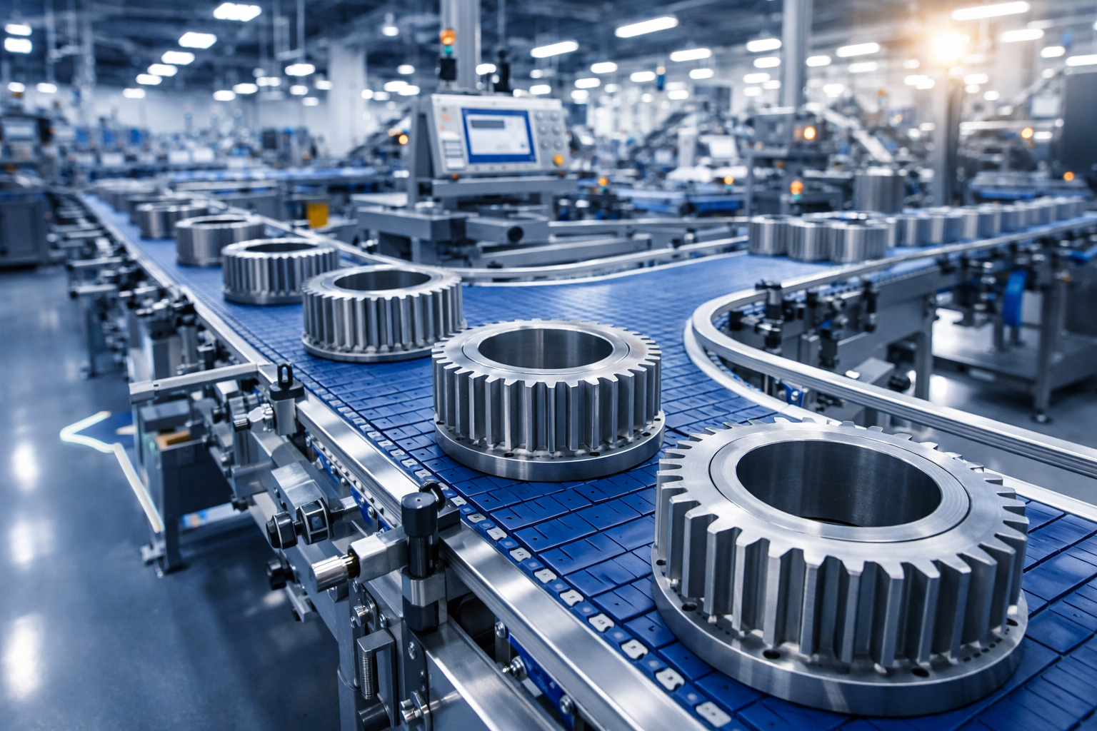 Planta de manufactura industrial